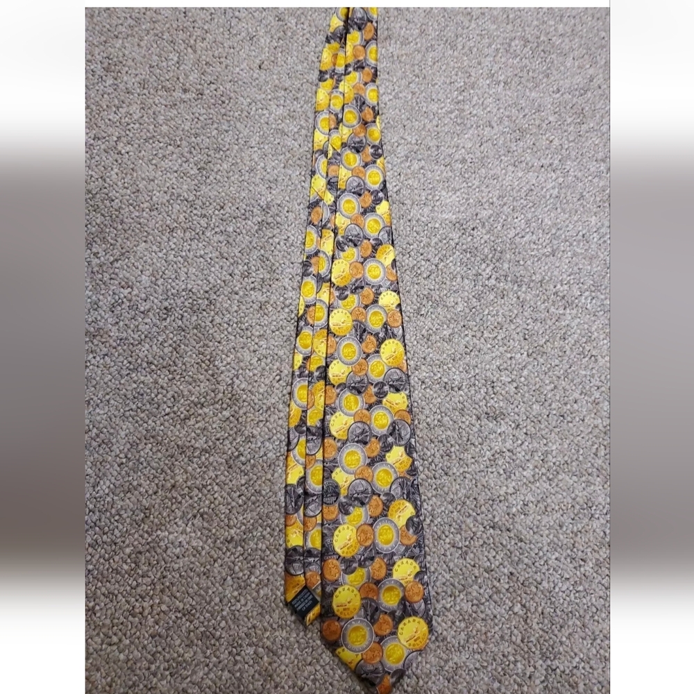 Canadian Coins Tie By Aladdin EUC